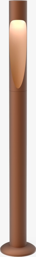 Flindt Garden fotplate u/adapter lang - Corten / 3000 Kelvin