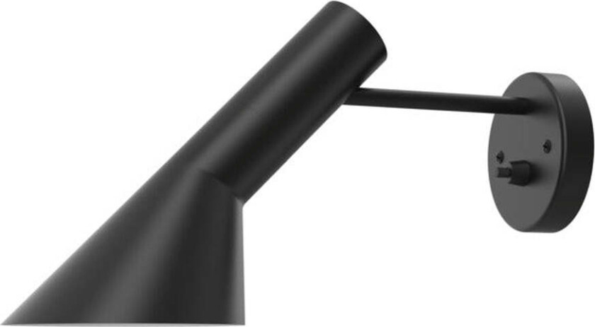 AJ Vegglampe U/ledning med bryter - Mørk grå