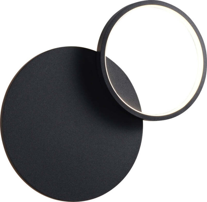 Loomis tak/vegglampe 20+12W 2700 Kelvin dimbar - Svart - Svart