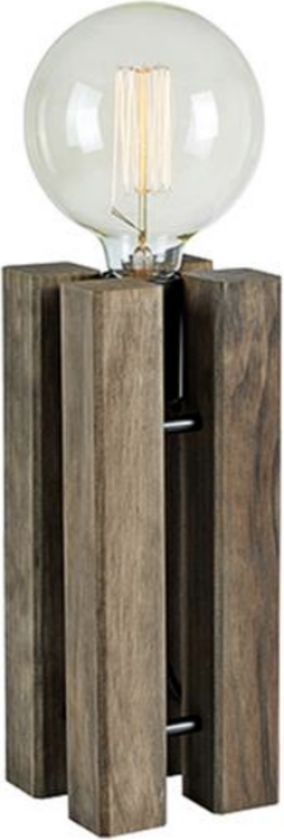 Lodge bordlampe 28 cm - Natur