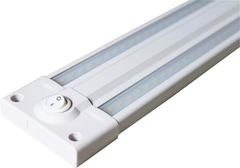 Linear benkarmatur 100 cm 20W 3000K Dimbar - Hvit - Hvit