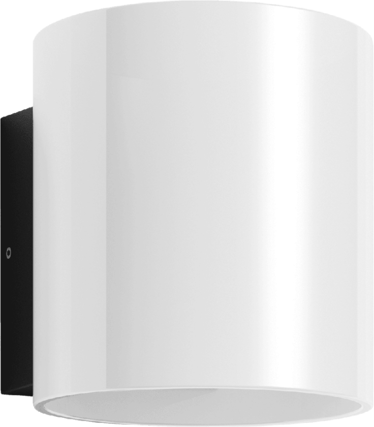 Lepus vegglampe utendørs 10W IP54 Dimbar - Mørk grå/Opal - Grå / Opal