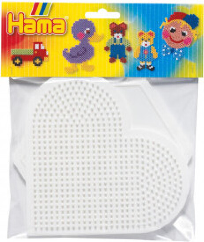 Bilde av Midi Perlebrett 2-Pakning - Stort Hjerte Og Stor Sekskant