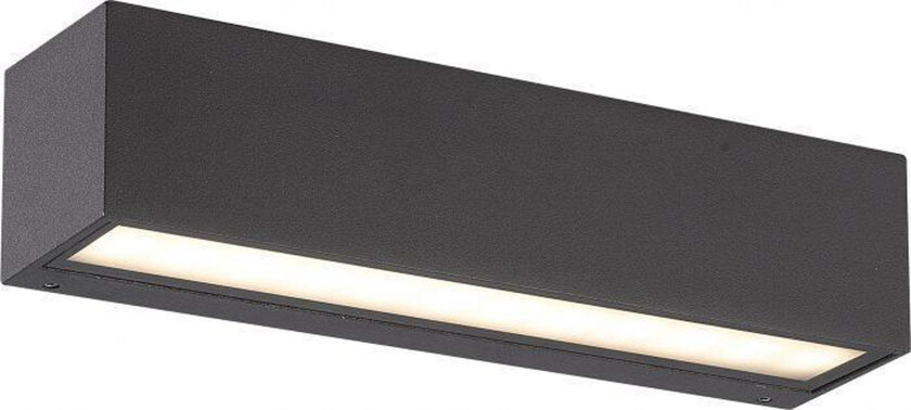 Kyoto 25 cm vegglampe ned - Antrasitt - Grå