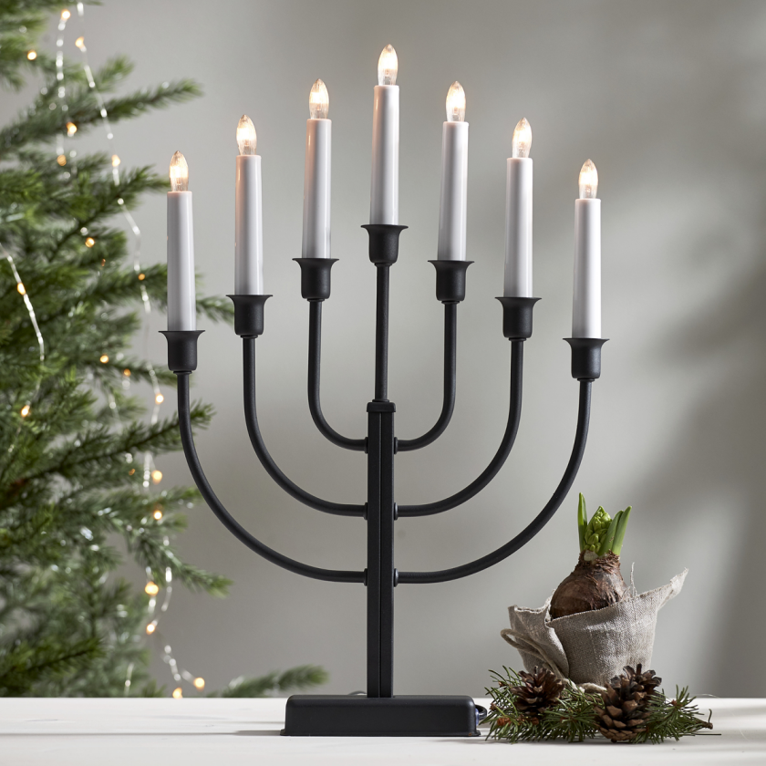 Kristina adventsstake - Svart - Svart