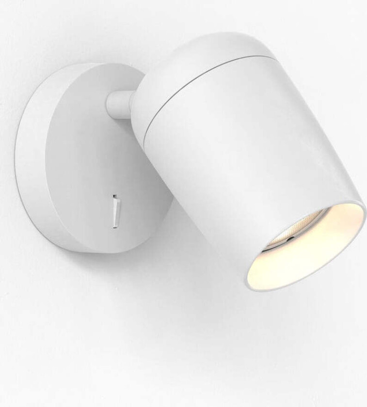 Koto vegglampe med bryter - Hvit