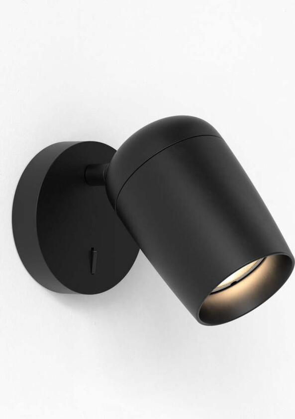 Koto vegglampe med bryter - Svart