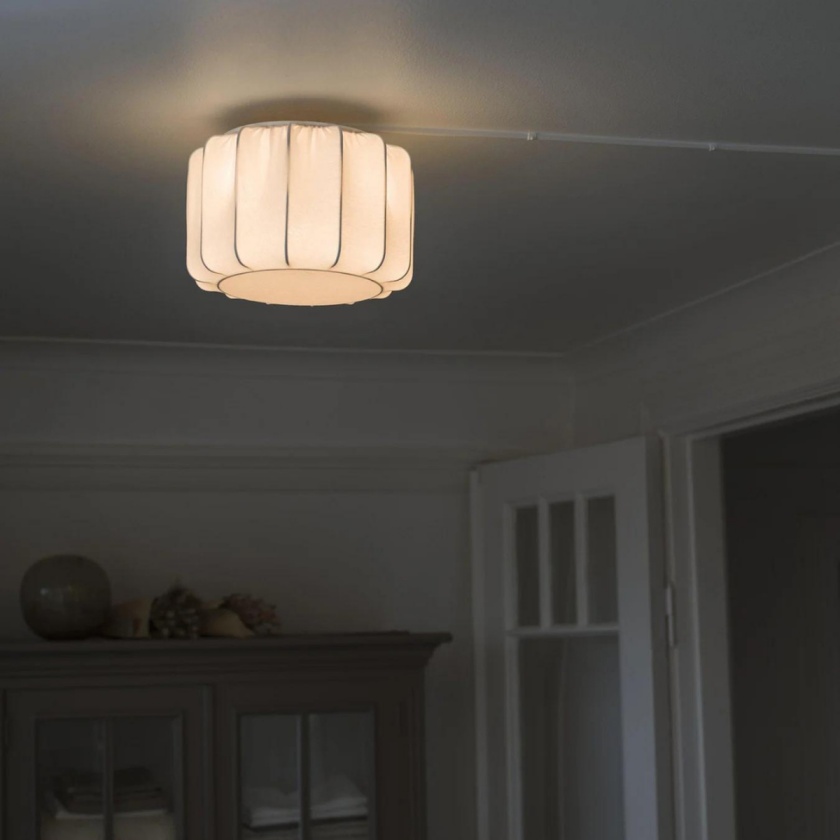 Iris taklampe 30 cm - Hvit - Hvit