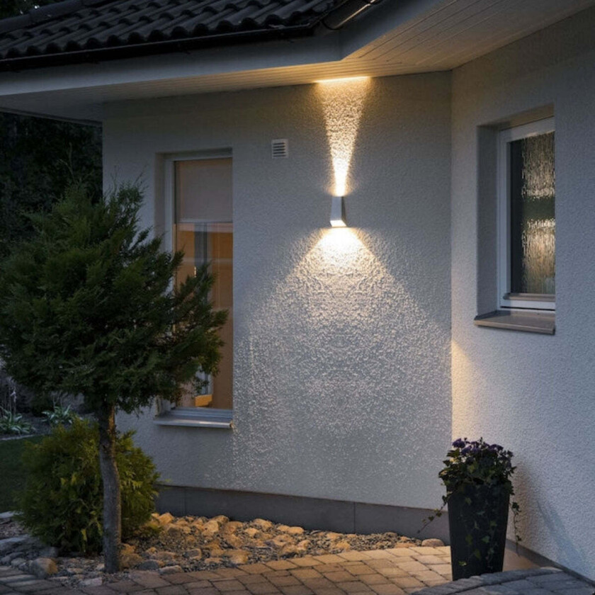 Imola vegglampe, aluminiumsgrå - Grå