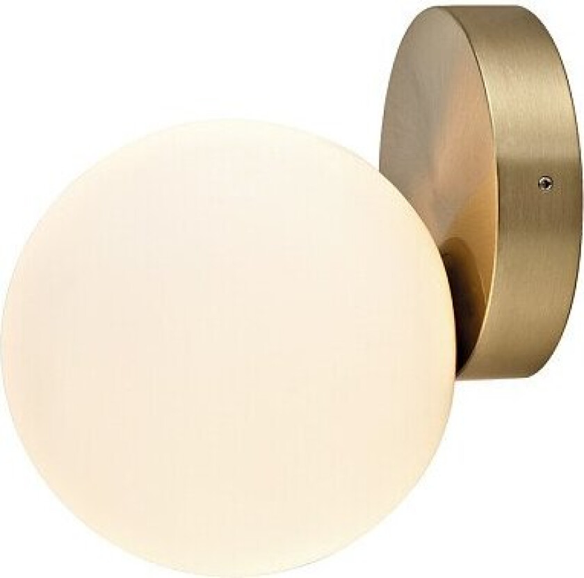 Ice Ball vegglampe antikk messing/hvit - Messing / Hvit