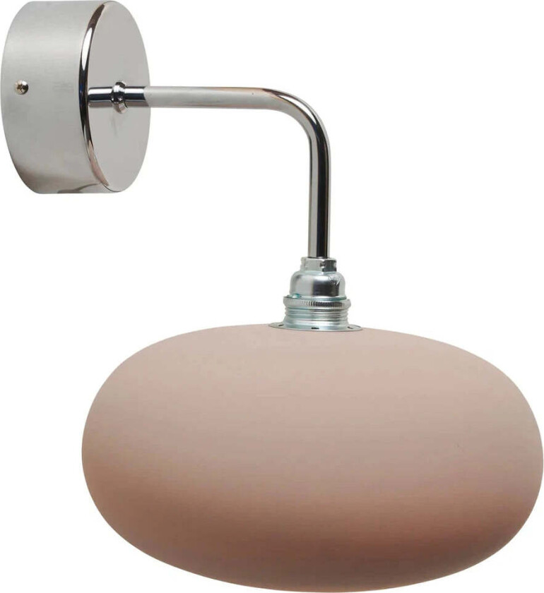 Horizon vegglampe small - Krom / kornet latte