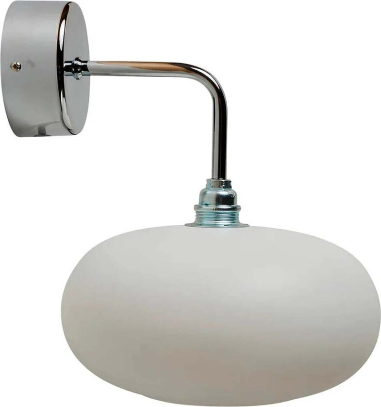 Horizon vegglampe small - Krom / kornet marshmallow