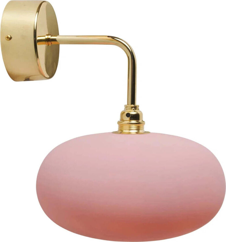 Horizon vegglampe small - Messing / kornet rosa