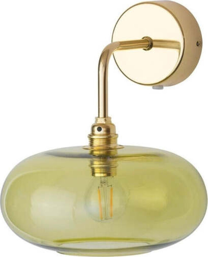 Horizon vegglampe -Oliven/gull - Gull / Grønn