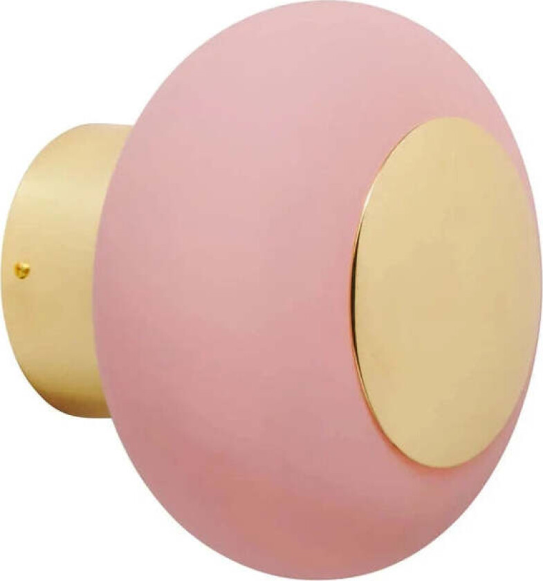 Horizon taklampe/vegglampe small - Messing / kornet rosa