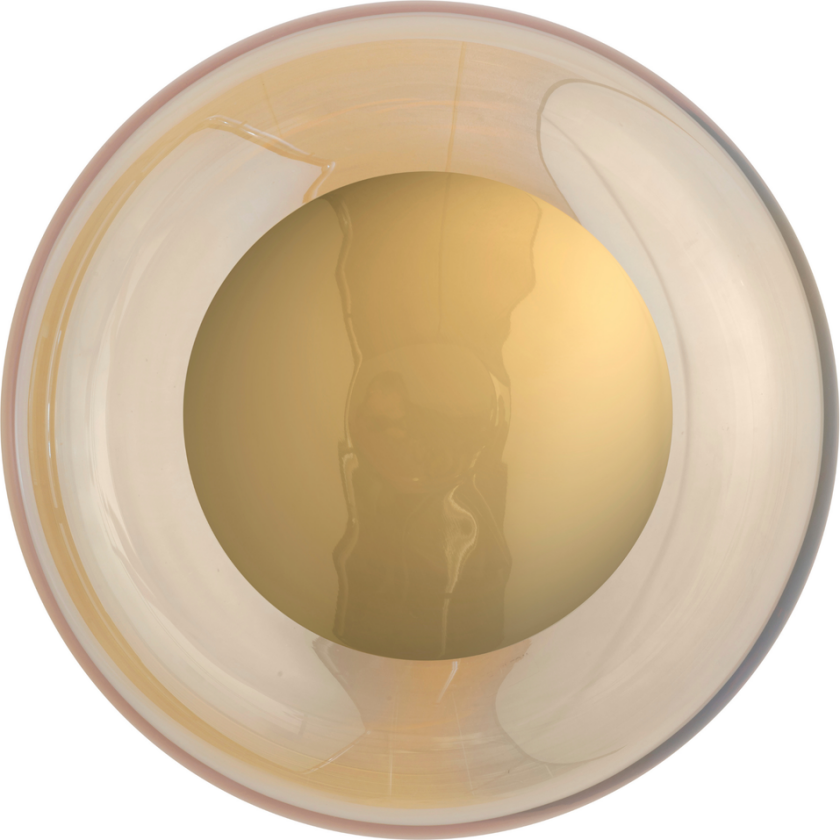 Horizon taklampe/vegglampe M Golden Smoke/gull - Gull / Røyk