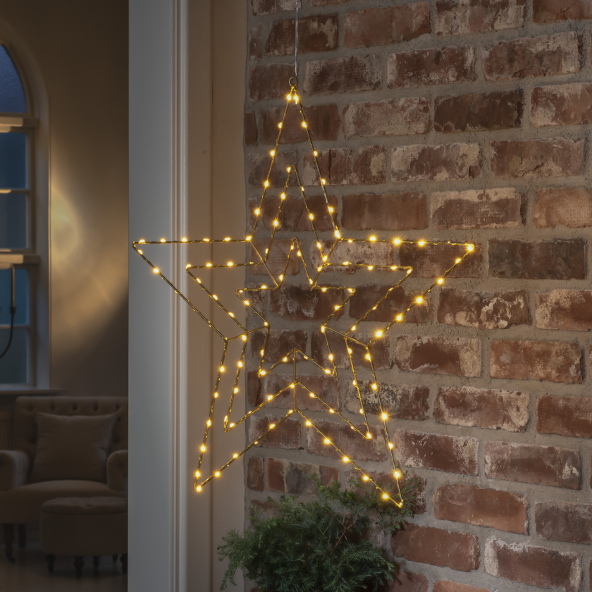 Hengende adventsstjerne 64 cm - Gull - Gull