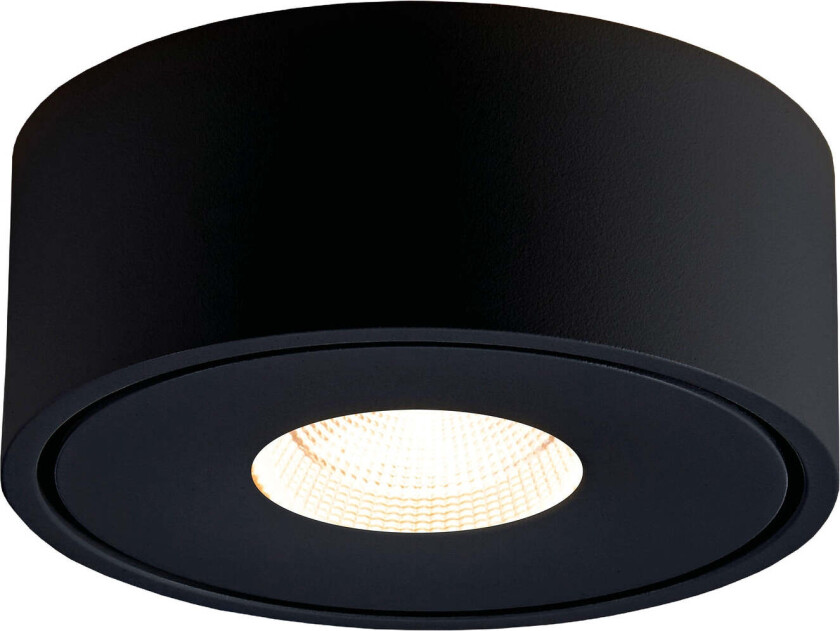 Halo 105 utenpåliggende downlight 8,9W Dimbar - Svart - Svart