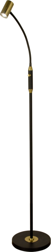 Gusto singel gulvlampe - Svart - Svart