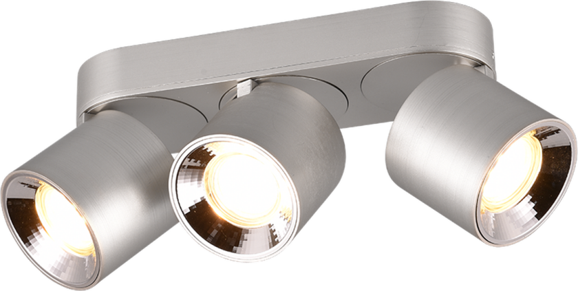 Guayana takspot 3-lys GU10 - Kan felles inn i tak - Matt nikkel