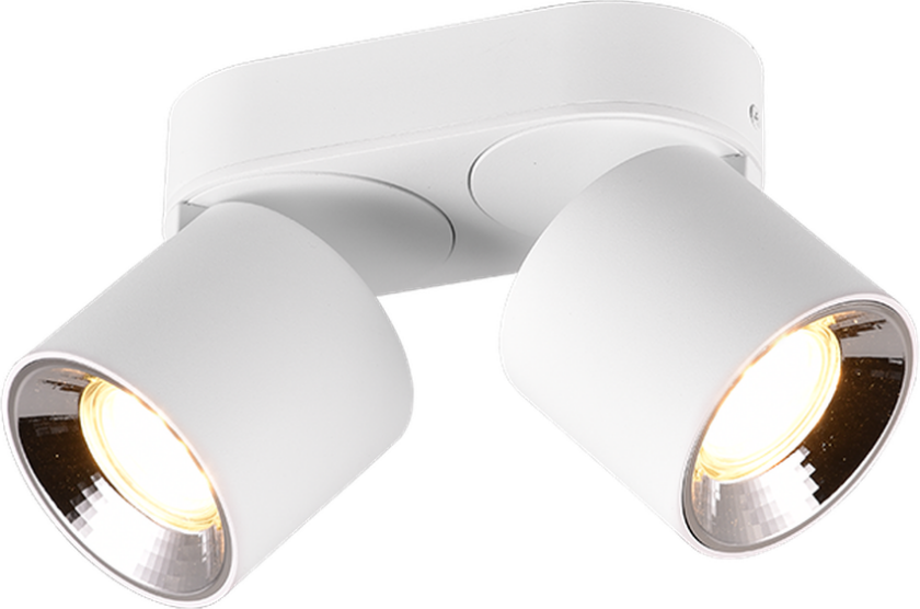 Guayana takspot 2-lys GU10 - Kan felles inn i tak - Hvit