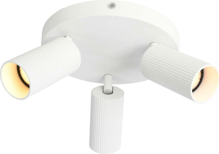 Grooves K3 rund takspot - Hvit