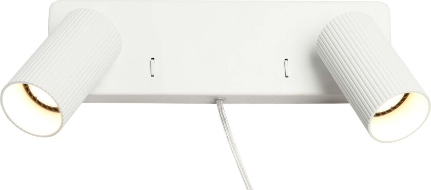 Grooves K2 vegglampe - Hvit