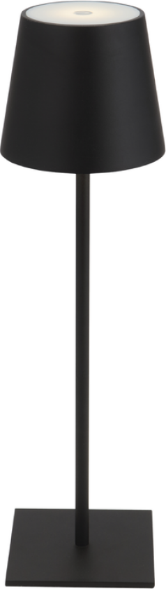 Grimstad Bordlampe Oppladbar IP44 - Svart - Svart