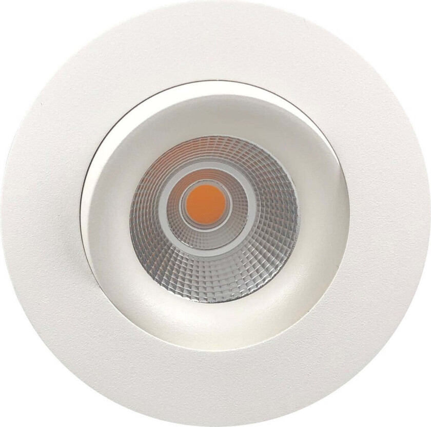 Georgia 360 lavtbyggende downlight 7W 2700K RA97 Dimbar IP44 - Hvit - Hvit