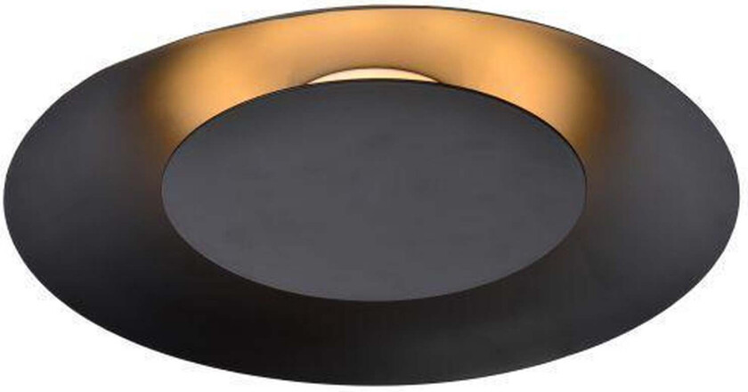 Foskal taklampe 34,5 cm 12W 2700 Kelvin - Svart - Svart