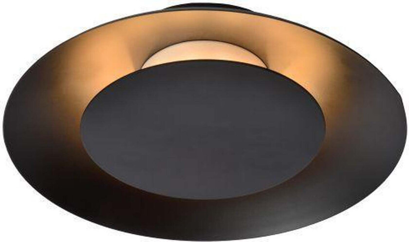 Foskal taklampe 21,5 cm 6W 2700 Kelvin - Svart - Svart