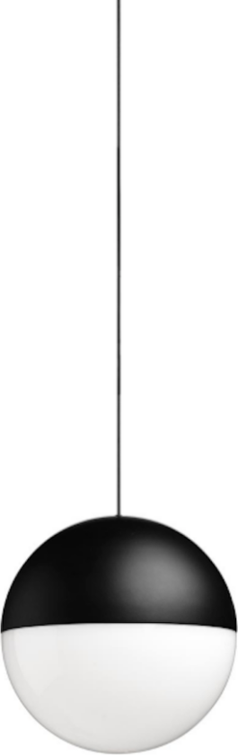 String Light taklampe - Sphere - 22m - Svart
