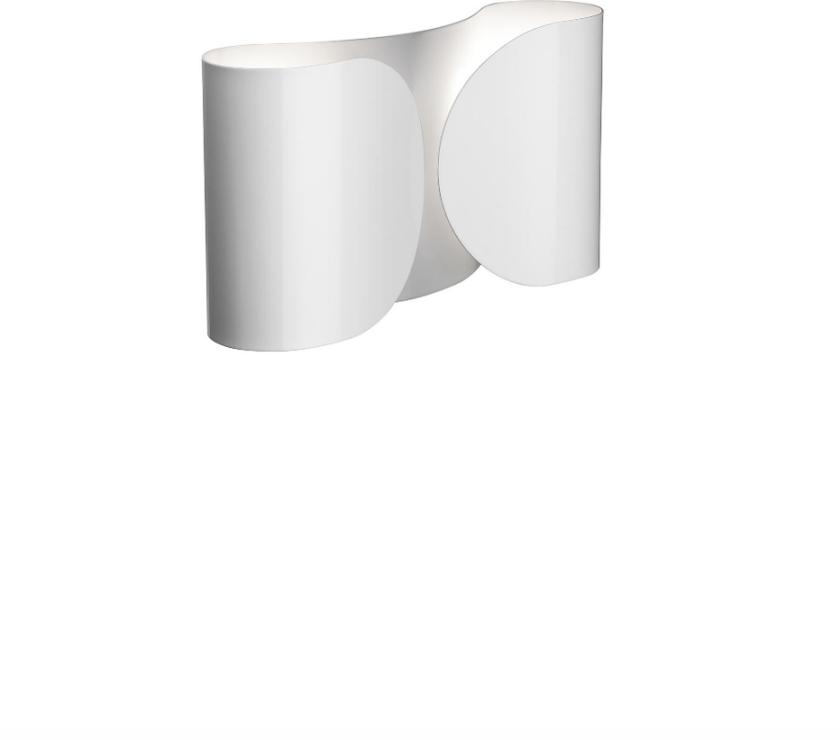 Foglio Vegglampe - Hvit - - Hvit