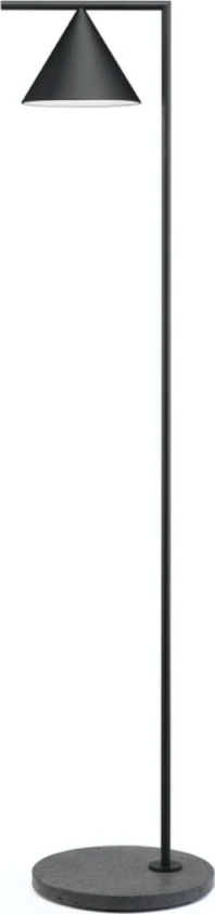 Captain Flint utendørs gulvlampe - svart/svart lava - Svart