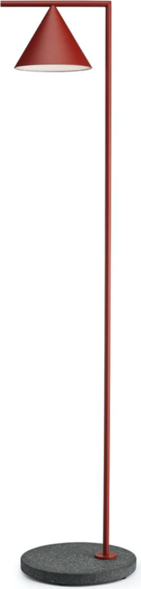 Captain Flint utendørs gulvlampe - rød/svart lava - Rød