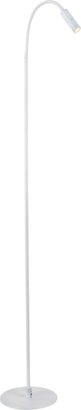 Flexi gulvlampe 3W Dimbar - Hvit - Hvit