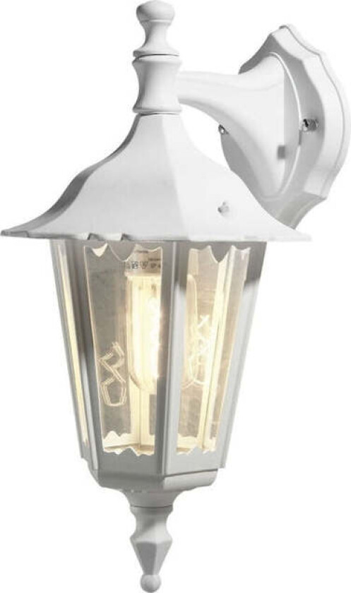 Firenze vegglampe ned E27 - hvit - Hvit