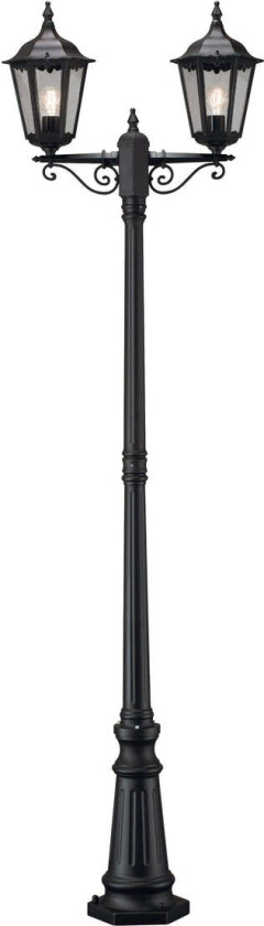 Firenze 2-arm stolpe - Svart 220cm - Svart