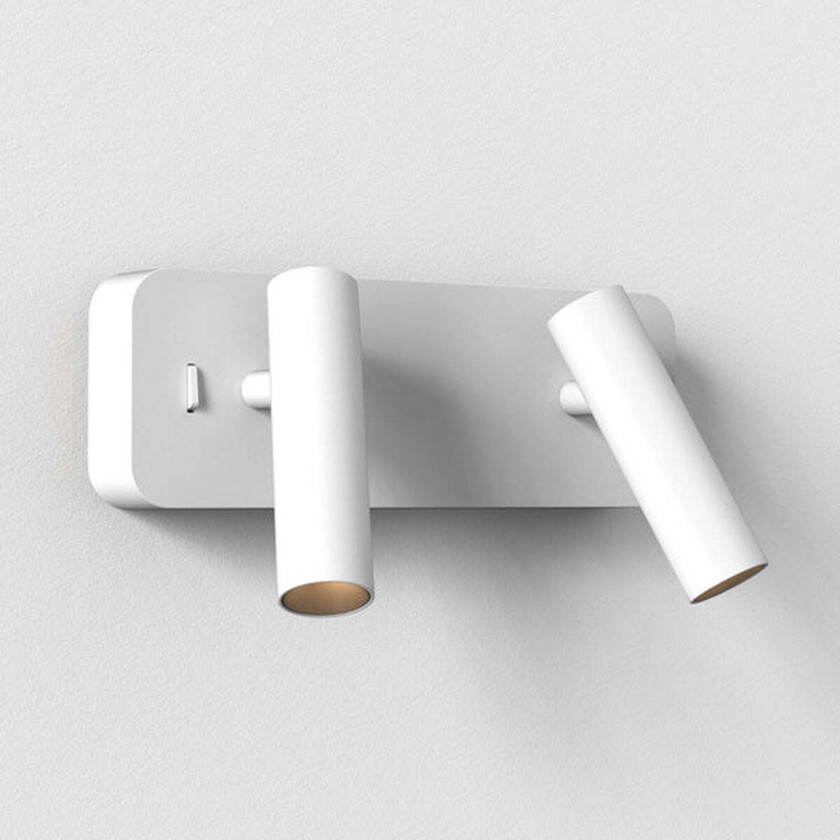 Enna Twin vegglampe - Matt Hvit