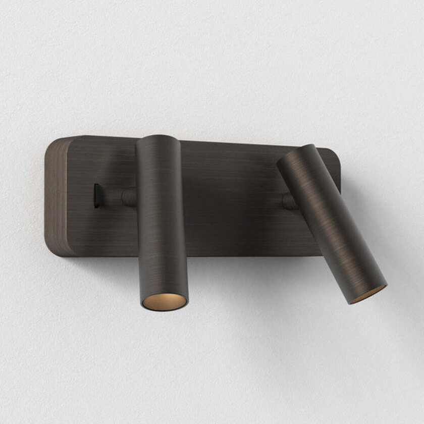 Enna Twin vegglampe - Bronse