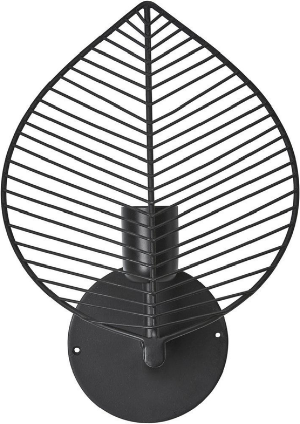 Elm vegglampe - svart - Svart