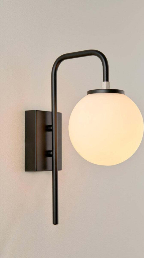 Elisa vegglampe - Svart - Svart