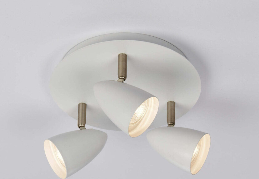 Elias taklampe - Hvit - Hvit