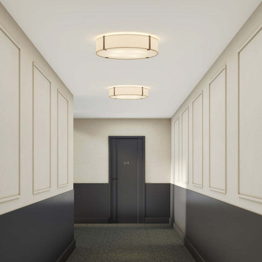 Elba Round 600 taklampe - Hvit