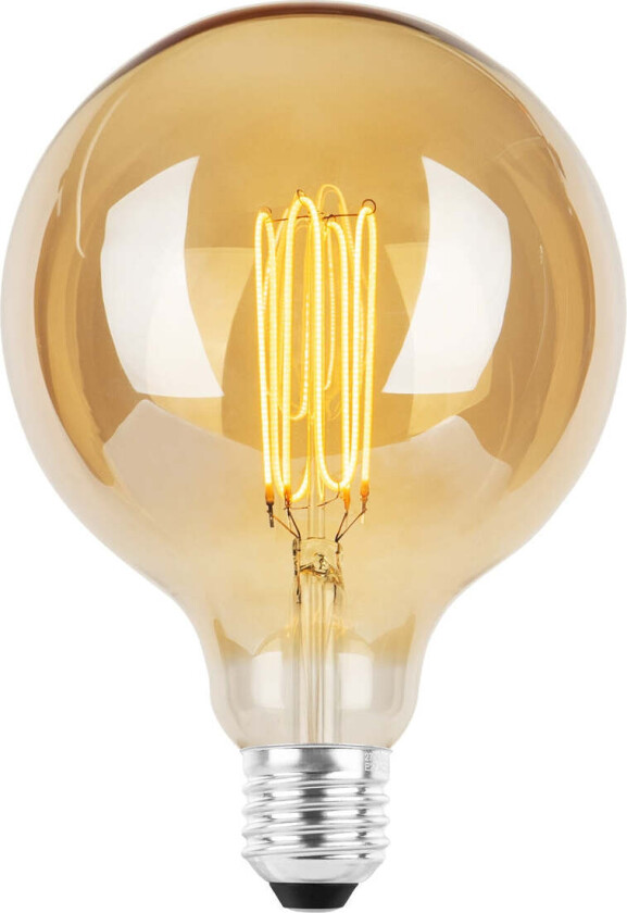 Ecolux E27 ultra tynn spiral filament 4W 2200K 125 mm dimbar - Amber - Amber