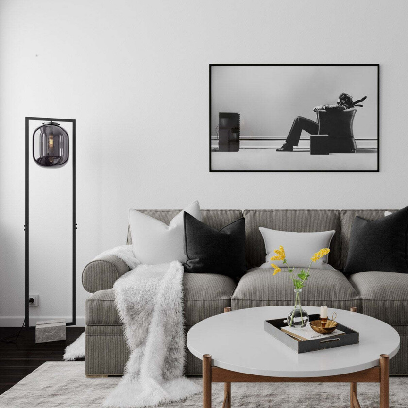 Dixton gulvlampe - røykfarget - Røyk