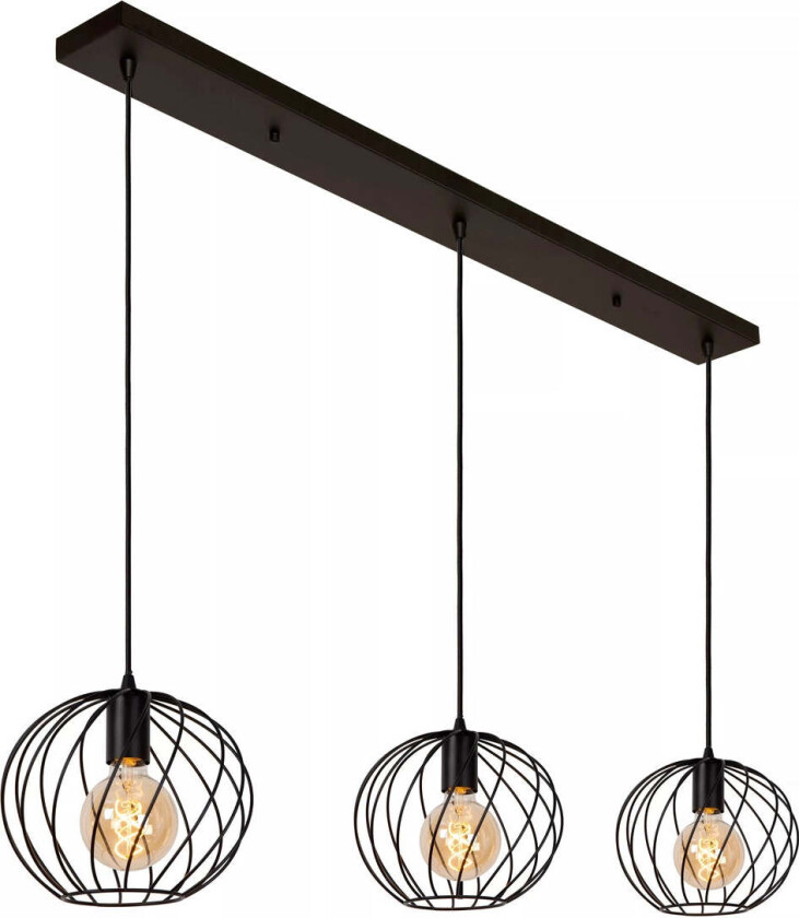 Danza takpendel 3-lys - Svart - Svart