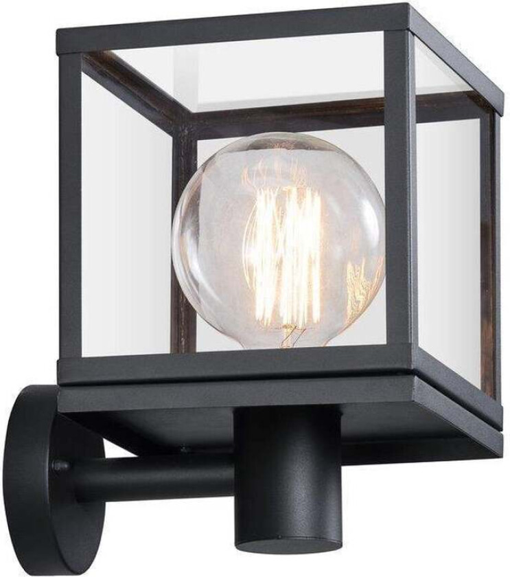 Dalton vegglampe utendørs - Svart - Svart