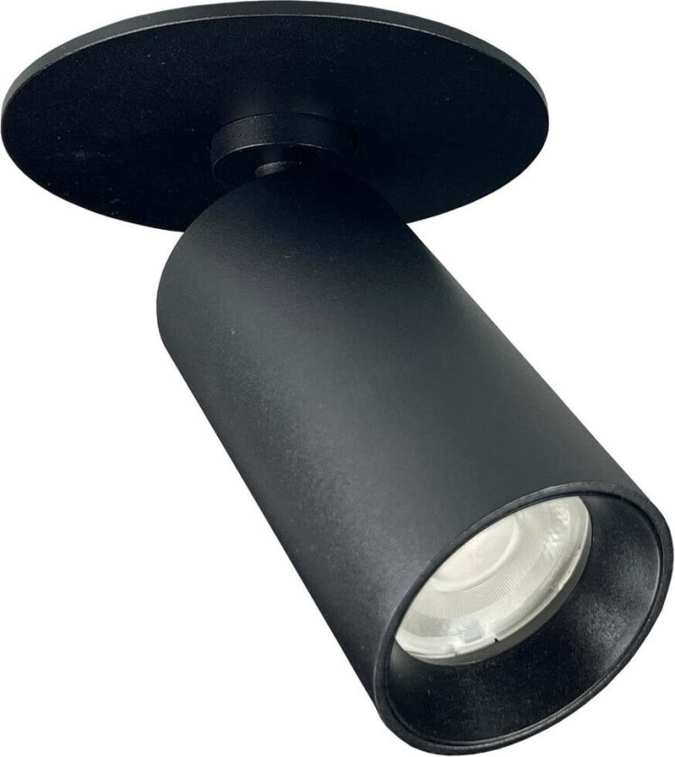 D45 spot 7W 2700K RA90 Dimbar for innfelling - Svart