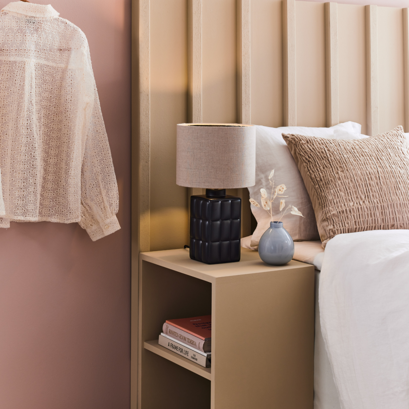 Cuscini bordlampe 42,5 cm - Svart/Beige - Svart / Beige - Svart / Beige